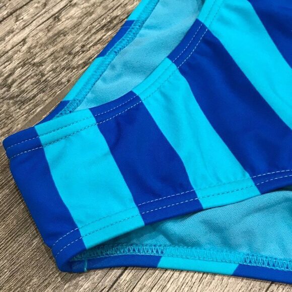 Adore Me striped blue bikini bottom - Picture 2 of 11